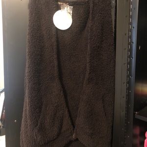 Barefoot Dream Dark Brown Sleeveless Hoodie